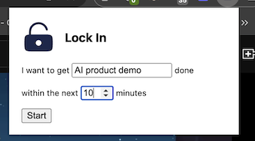 Lock In&rsquo;s main interface